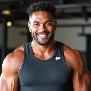 Headshot of Mark Johnson, a smiling and athletic trainer.